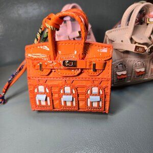 Mini House Purse Charms in Various Colors & Textures